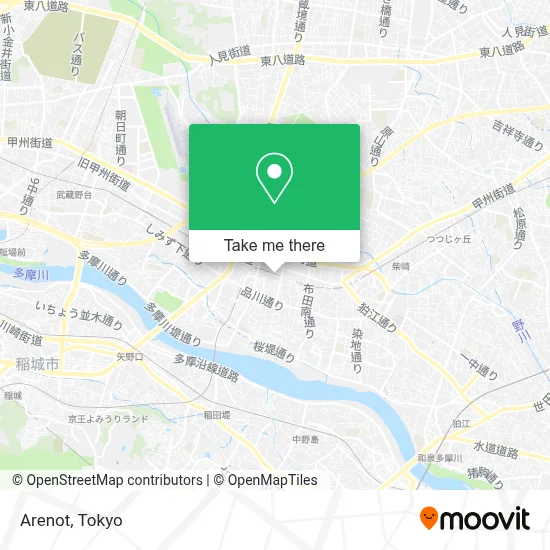 Arenot map