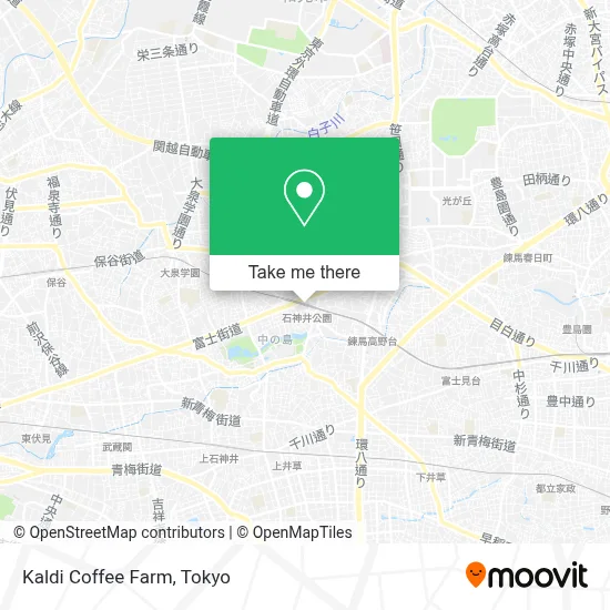 Kaldi Coffee Farm map