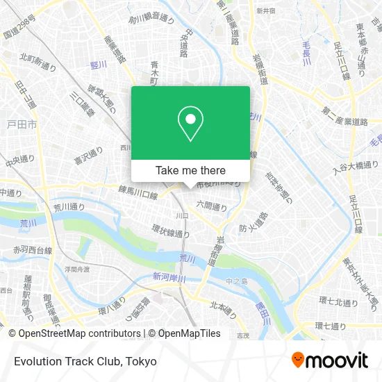 Evolution Track Club map