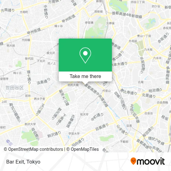 Bar Exit map