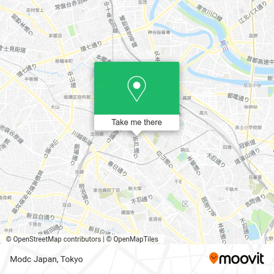 Modc Japan map
