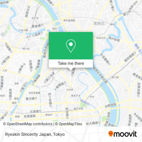 Ryxskin Sincerity Japan map
