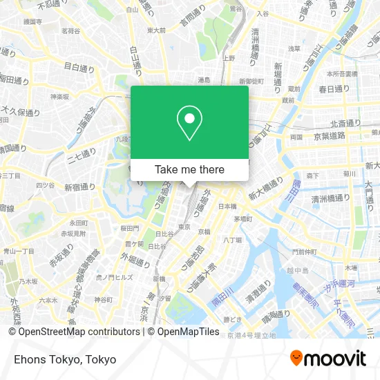 Ehons Tokyo map