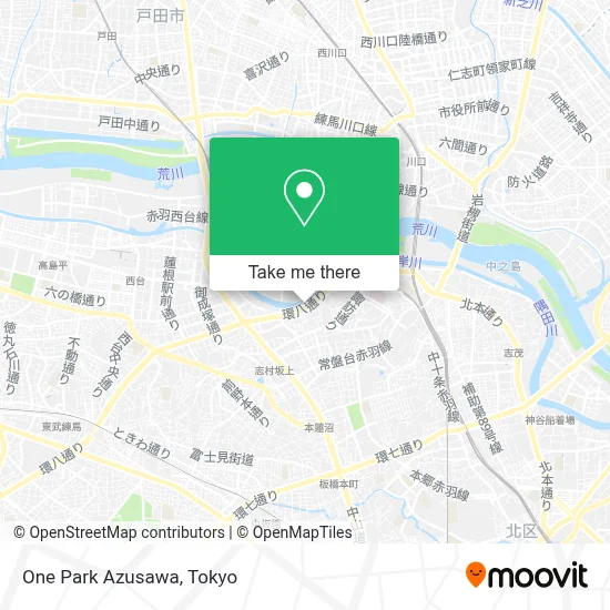 One Park Azusawa map