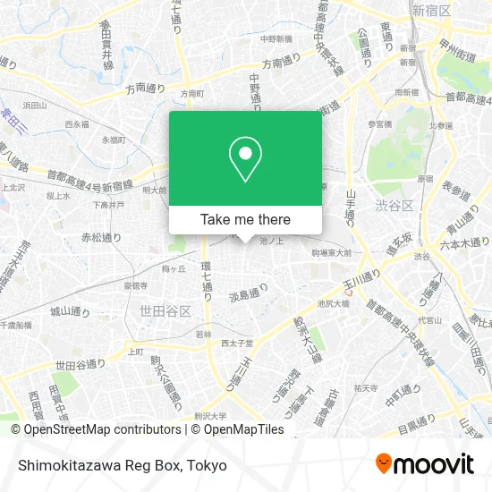 Shimokitazawa Reg Box map