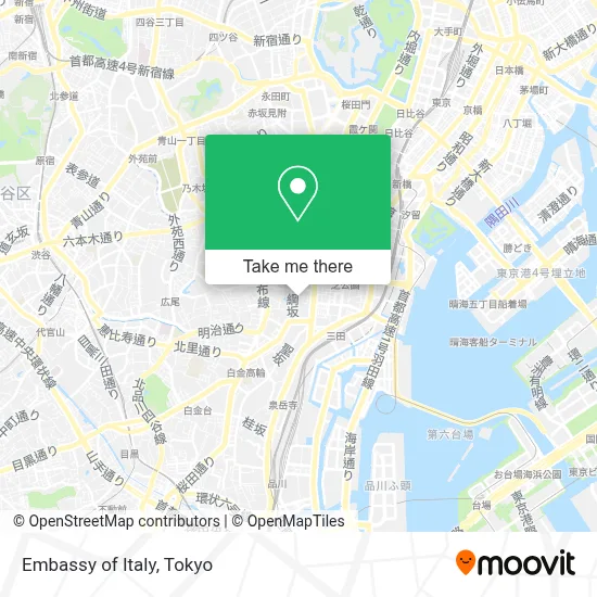 Embassy of Italy map