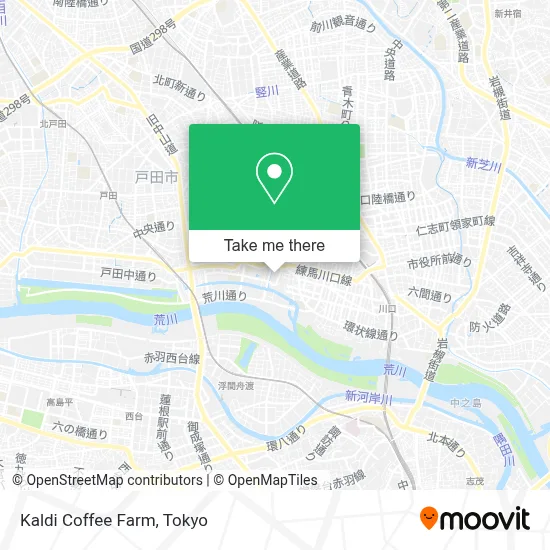 Kaldi Coffee Farm map