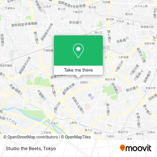 Studio the Beets map