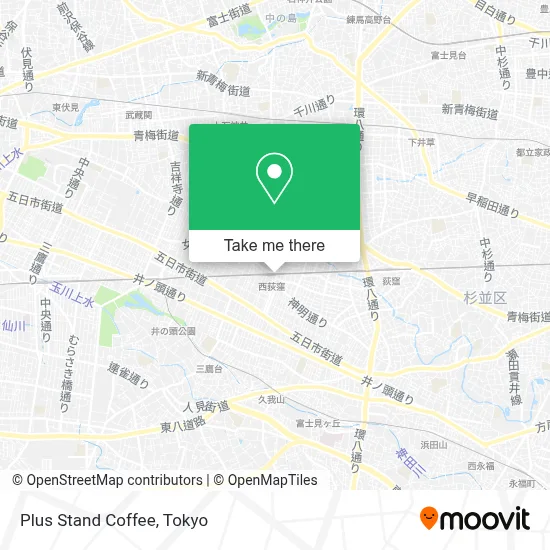 Plus Stand Coffee map