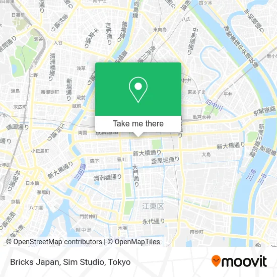 Bricks Japan, Sim Studio map