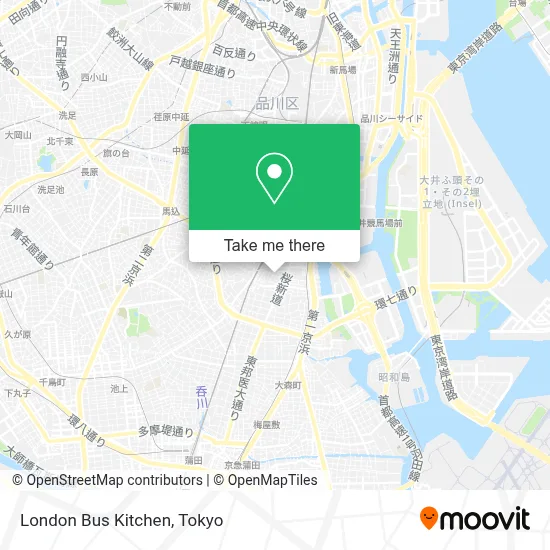 London Bus Kitchen map