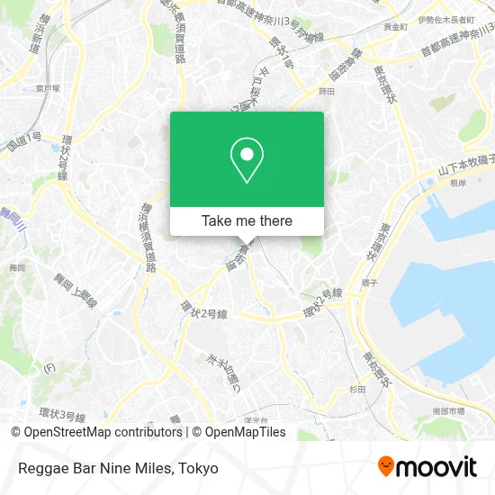 Reggae Bar Nine Miles map