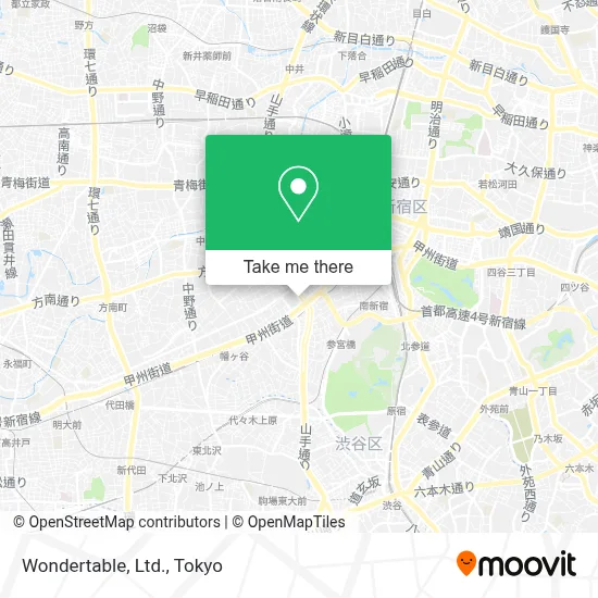 Wondertable, Ltd. map