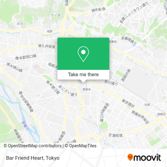 Bar Friend Heart map