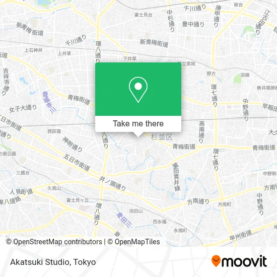 Akatsuki Studio map