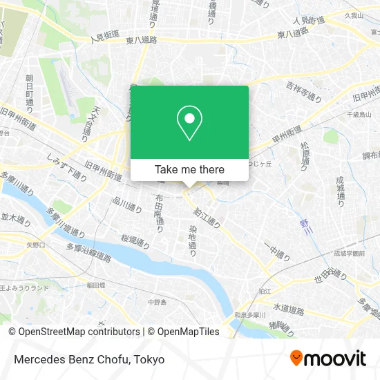 Mercedes Benz Chofu map