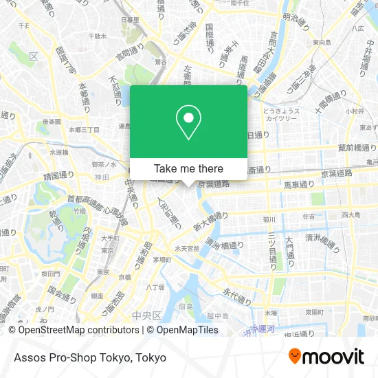 Assos Pro-Shop Tokyo map