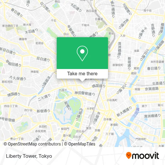 Liberty Tower map