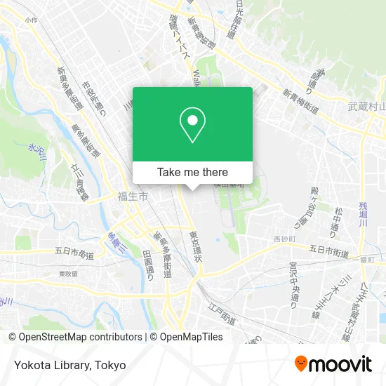 Yokota Library map