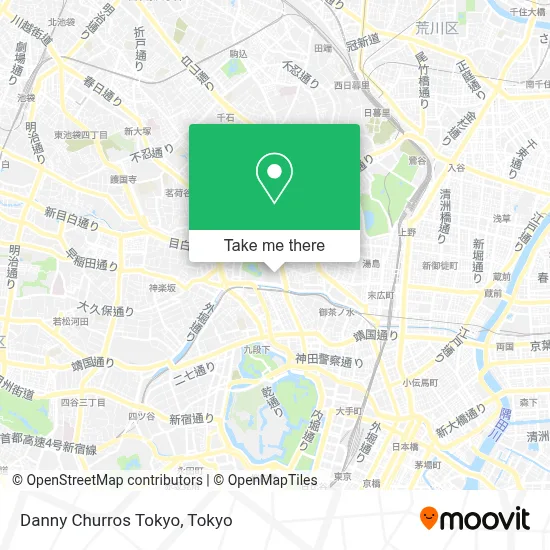 Danny Churros Tokyo map