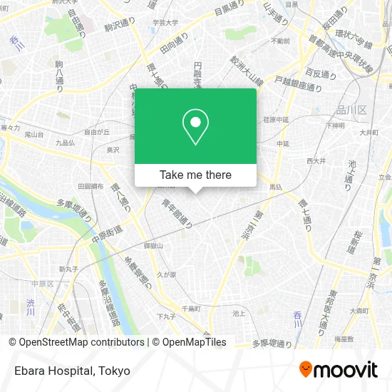 Ebara Hospital map