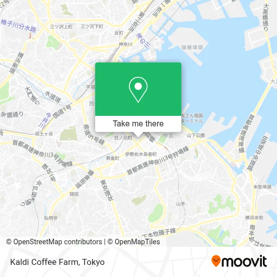 Kaldi Coffee Farm map