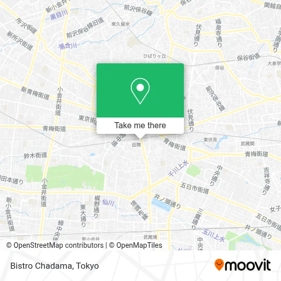 Bistro Chadama map