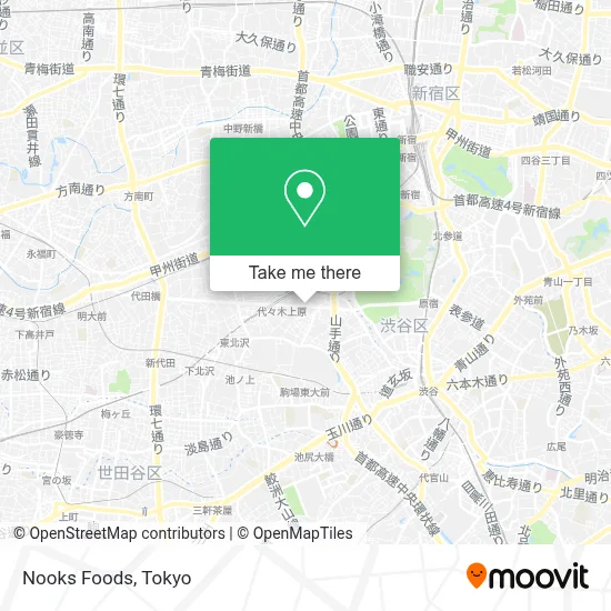 Nooks Foods map