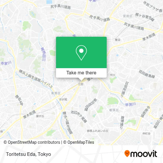 Toritetsu Eda map