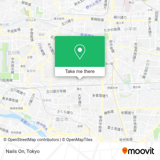 Nails On map