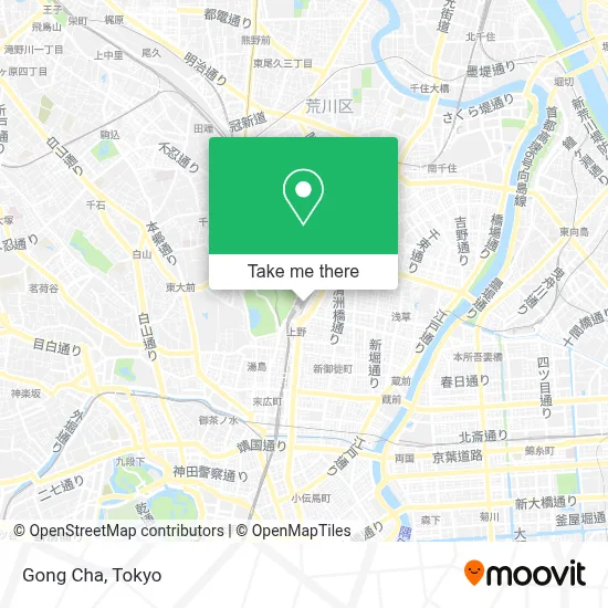Gong Cha map