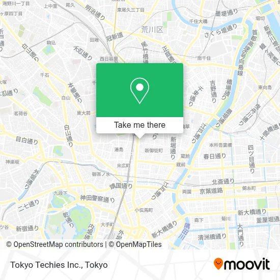 Tokyo Techies Inc. map
