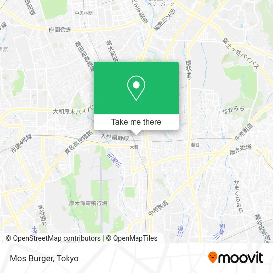 Mos Burger map