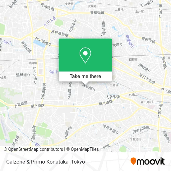 Calzone & Primo Konataka map
