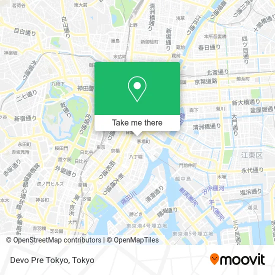 Devo Pre Tokyo map