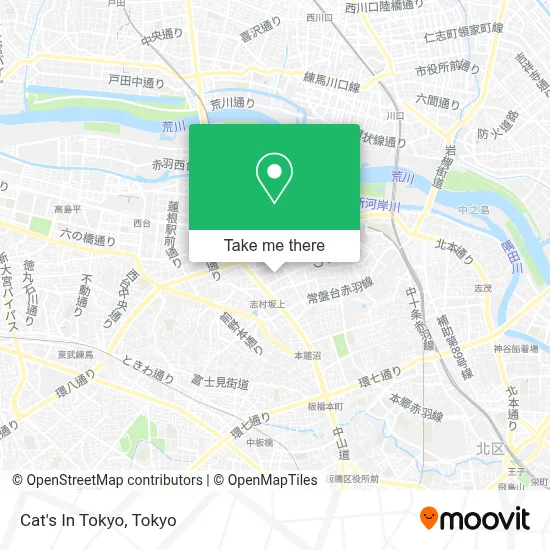 Cat's In Tokyo map