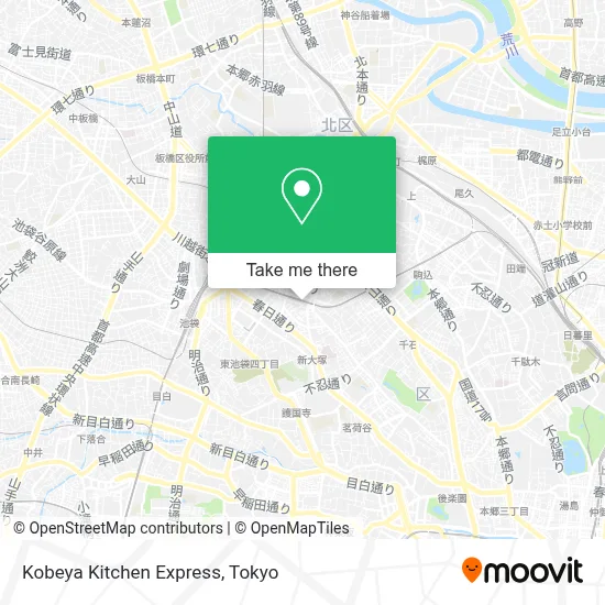 Kobeya Kitchen Express map