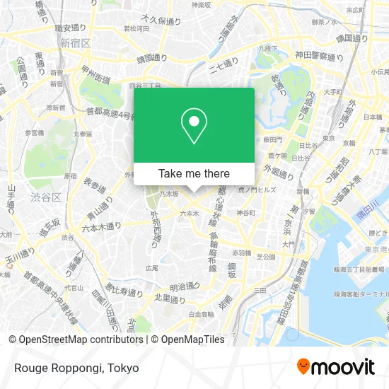 Rouge Roppongi map