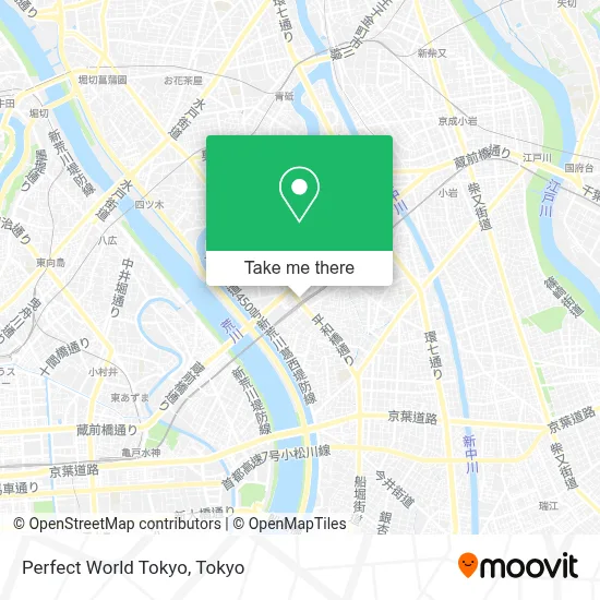 Perfect World Tokyo map