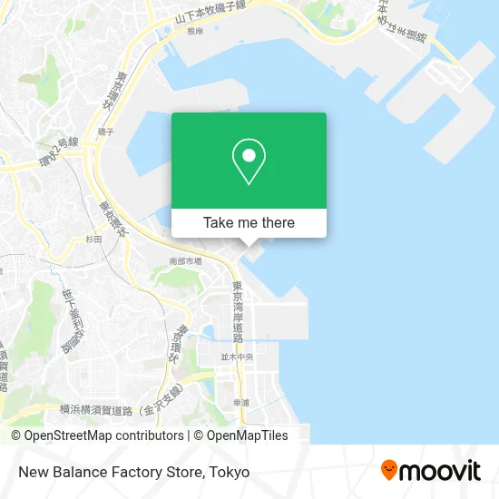 New Balance Factory Store map
