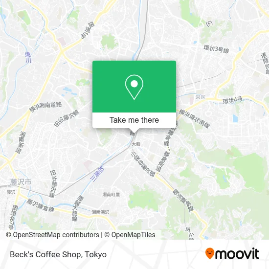 Beck's Coffee Shop map