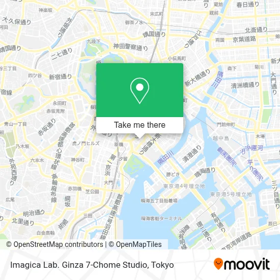 Imagica Lab. Ginza 7-Chome Studio map