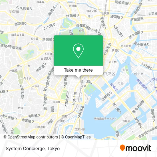 System Concierge map