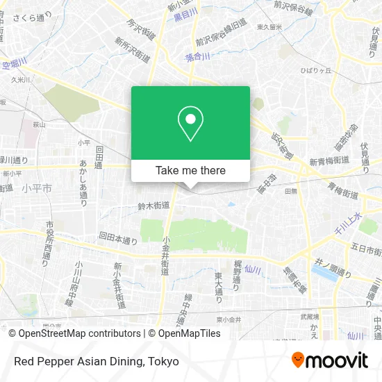 Red Pepper Asian Dining map