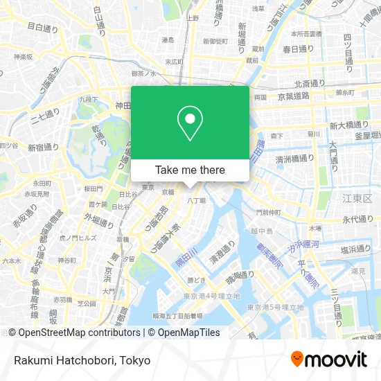 Rakumi Hatchobori map