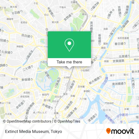 Extinct Media Museum map