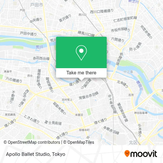 Apollo Ballet Studio map
