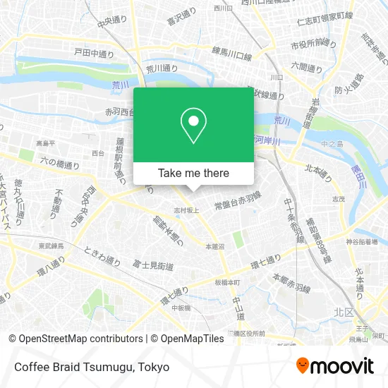 Coffee Braid Tsumugu map