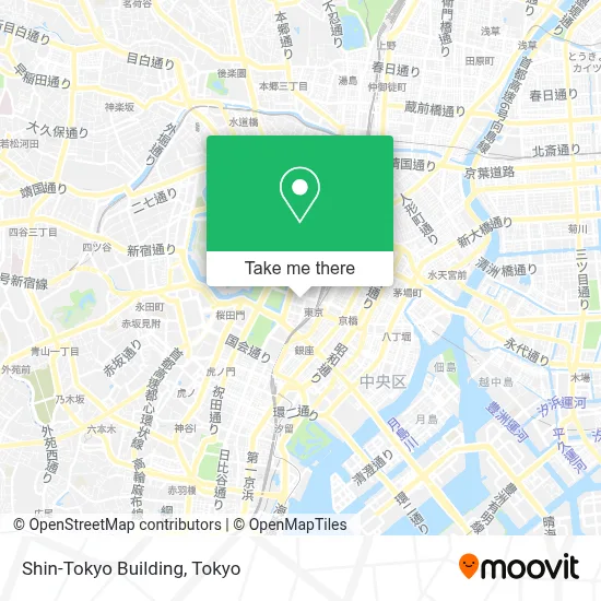 Shin-Tokyo Building map