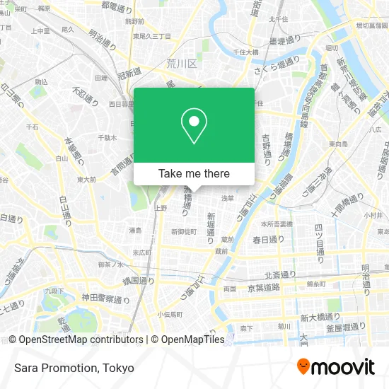 Sara Promotion map